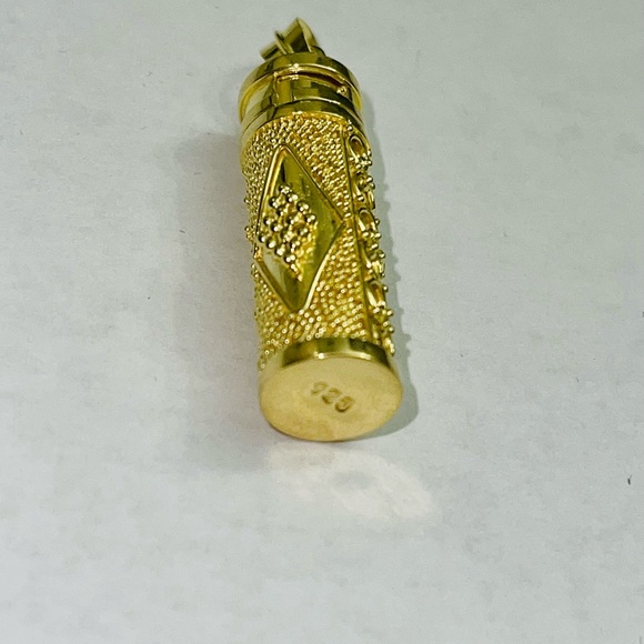 Amazing custom 14k gold vermeil urn cremation jewelry necklace rare unique charm - Picture 5 of 10